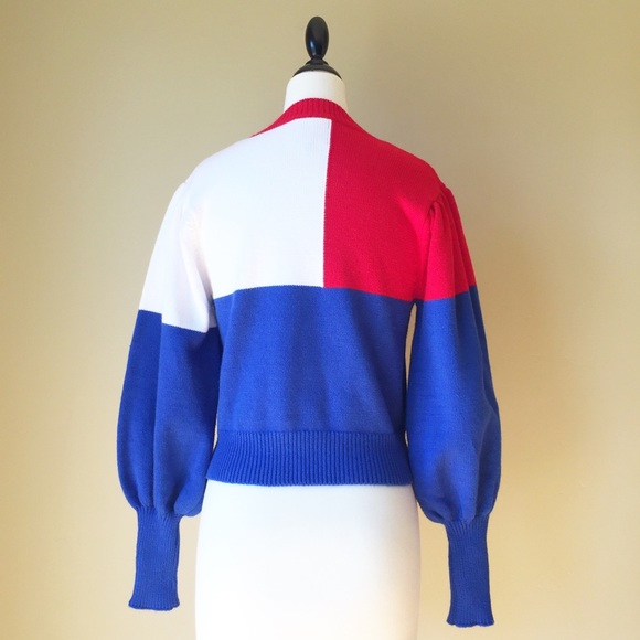 Farm Rio Tropical Floral Color Block Sweater XS - Picture 5 of 9